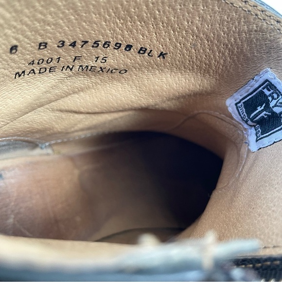 Frye Black Leather Combat Boots - Picture 7 of 7